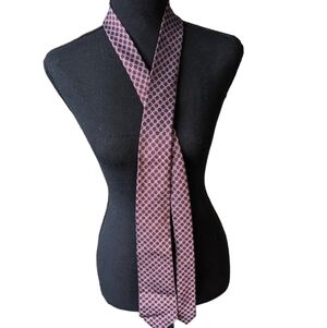 Z Zegna silk tie red and grey